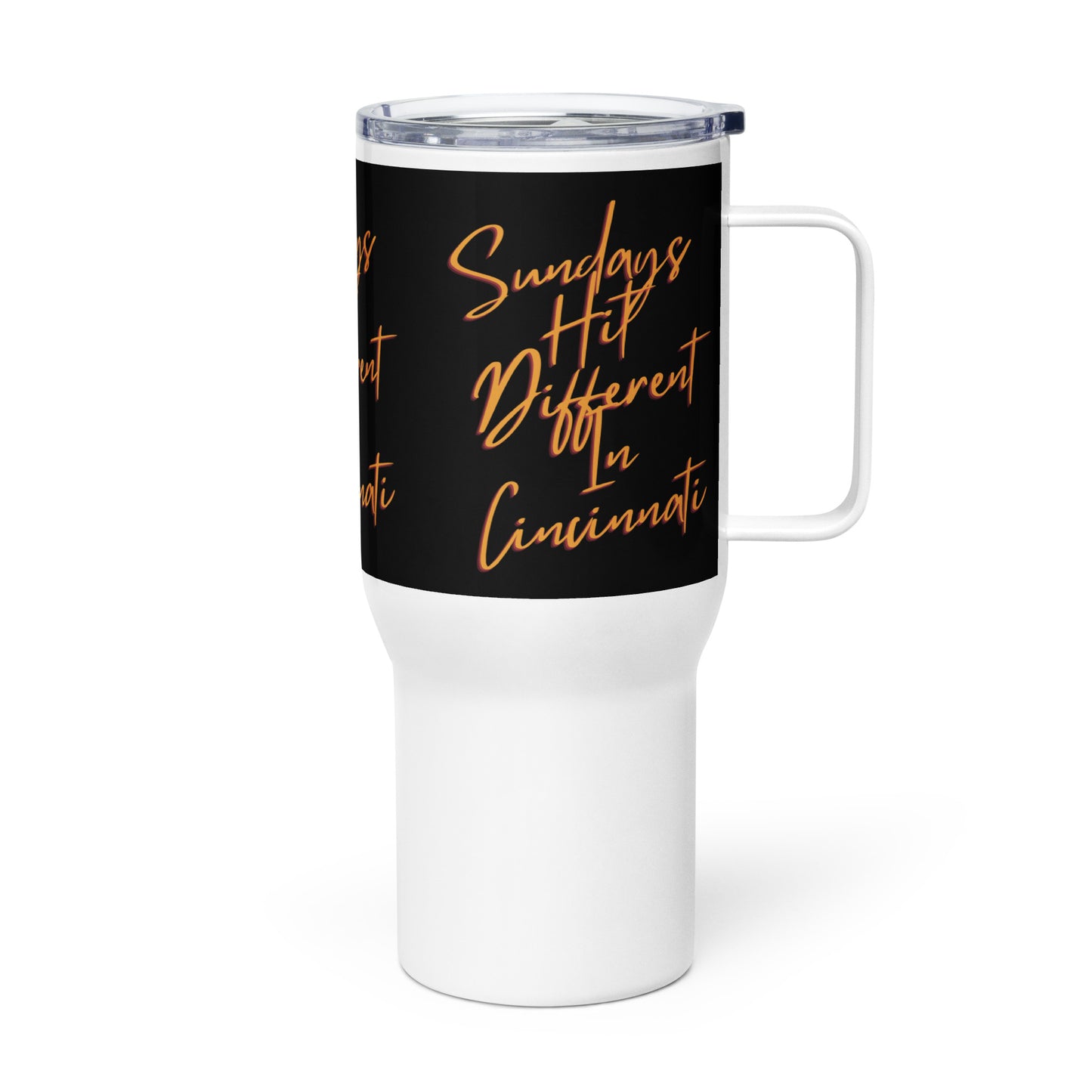 Bengal Sundays Hit Different Travel mug with a handle