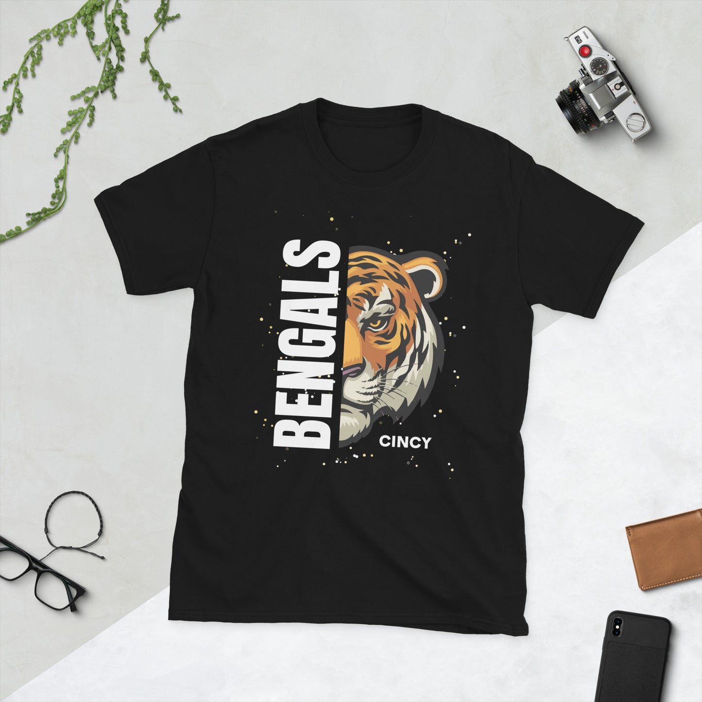 Bengals Savage White Print T