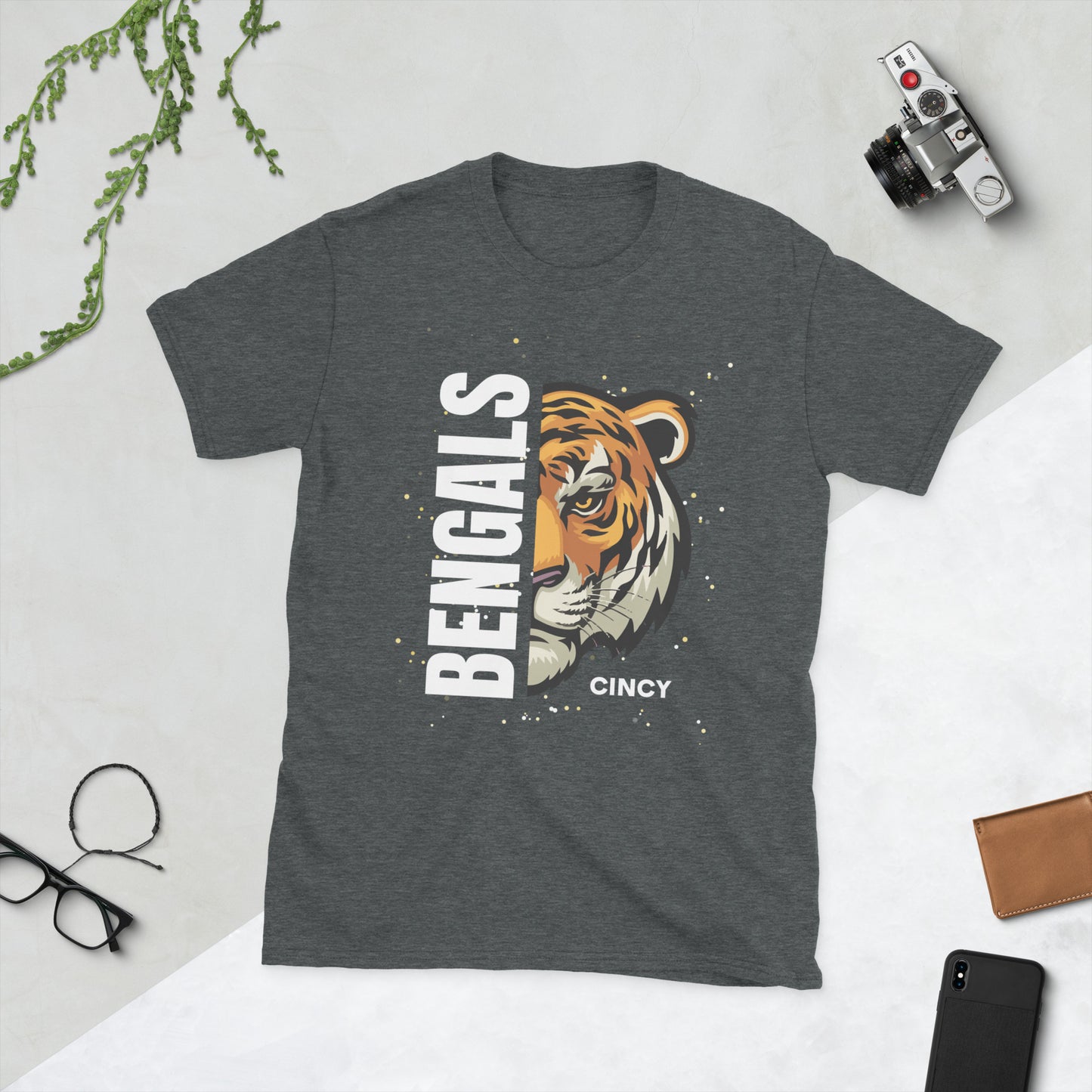 Bengals Savage White Print T